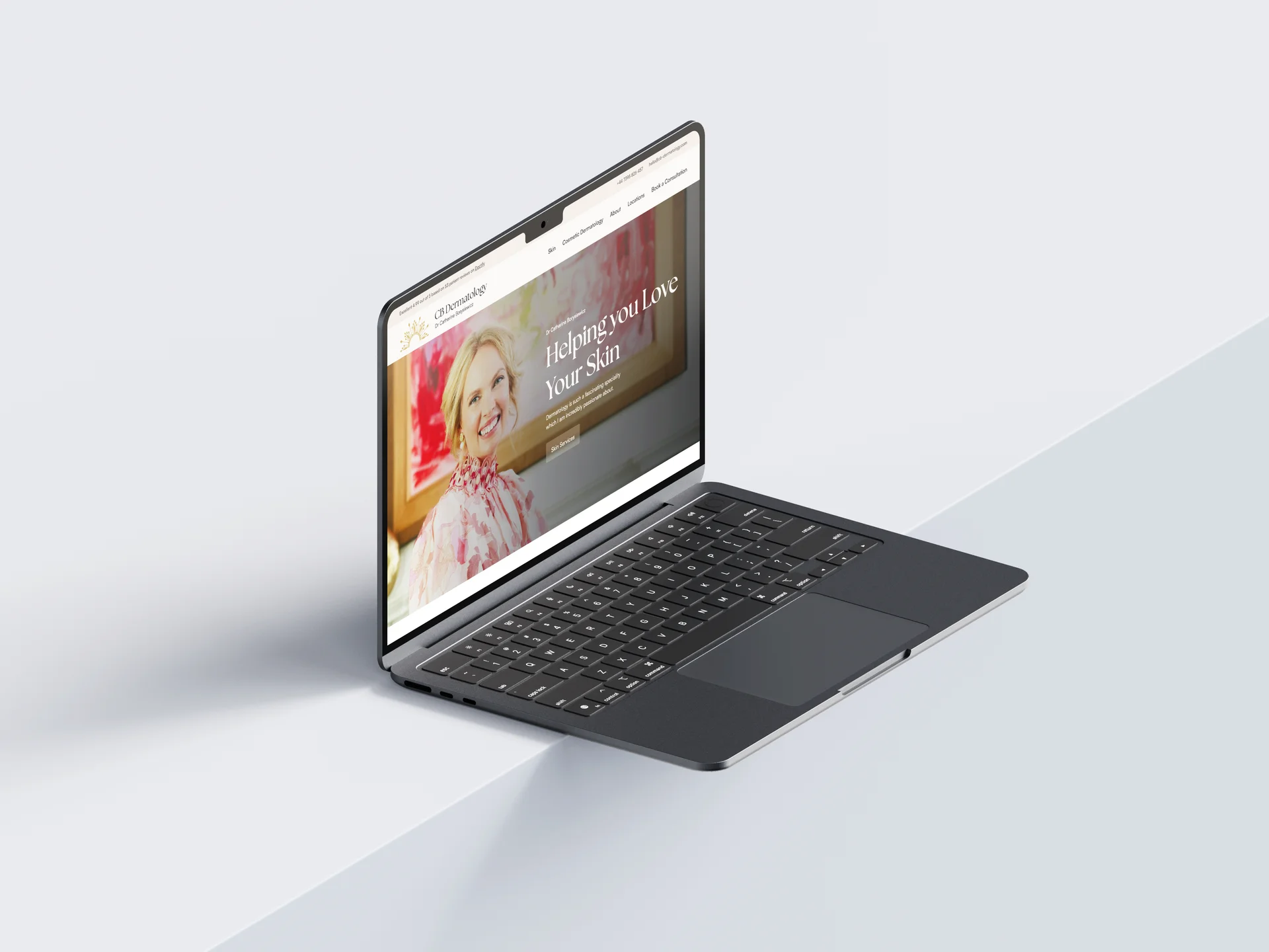 CB Dermatology desktop view