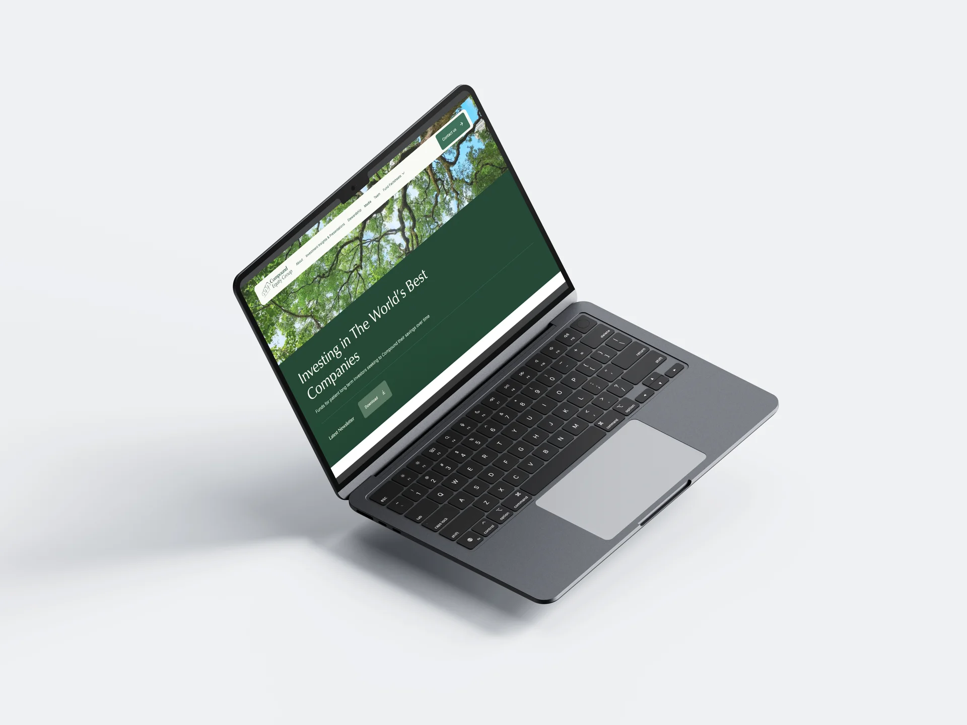 Compound Equity Group desktop view