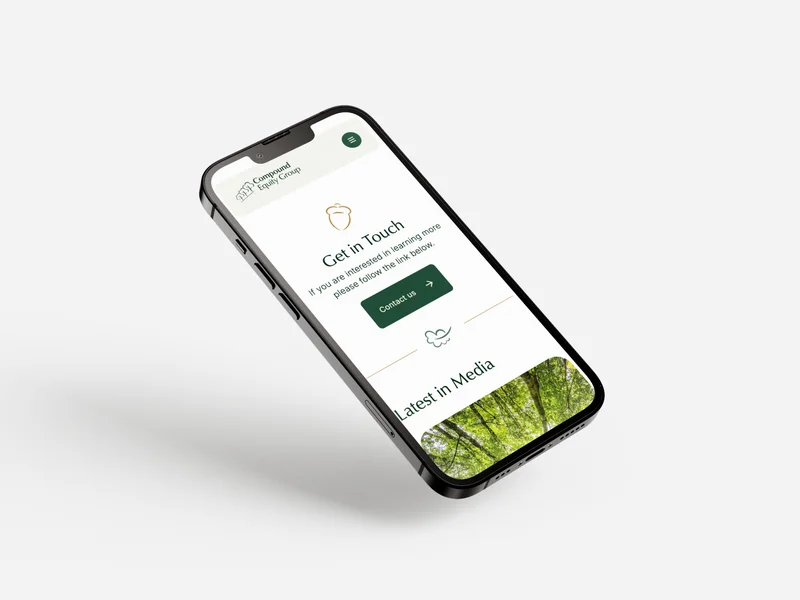 Compound Equity Group mobile view
