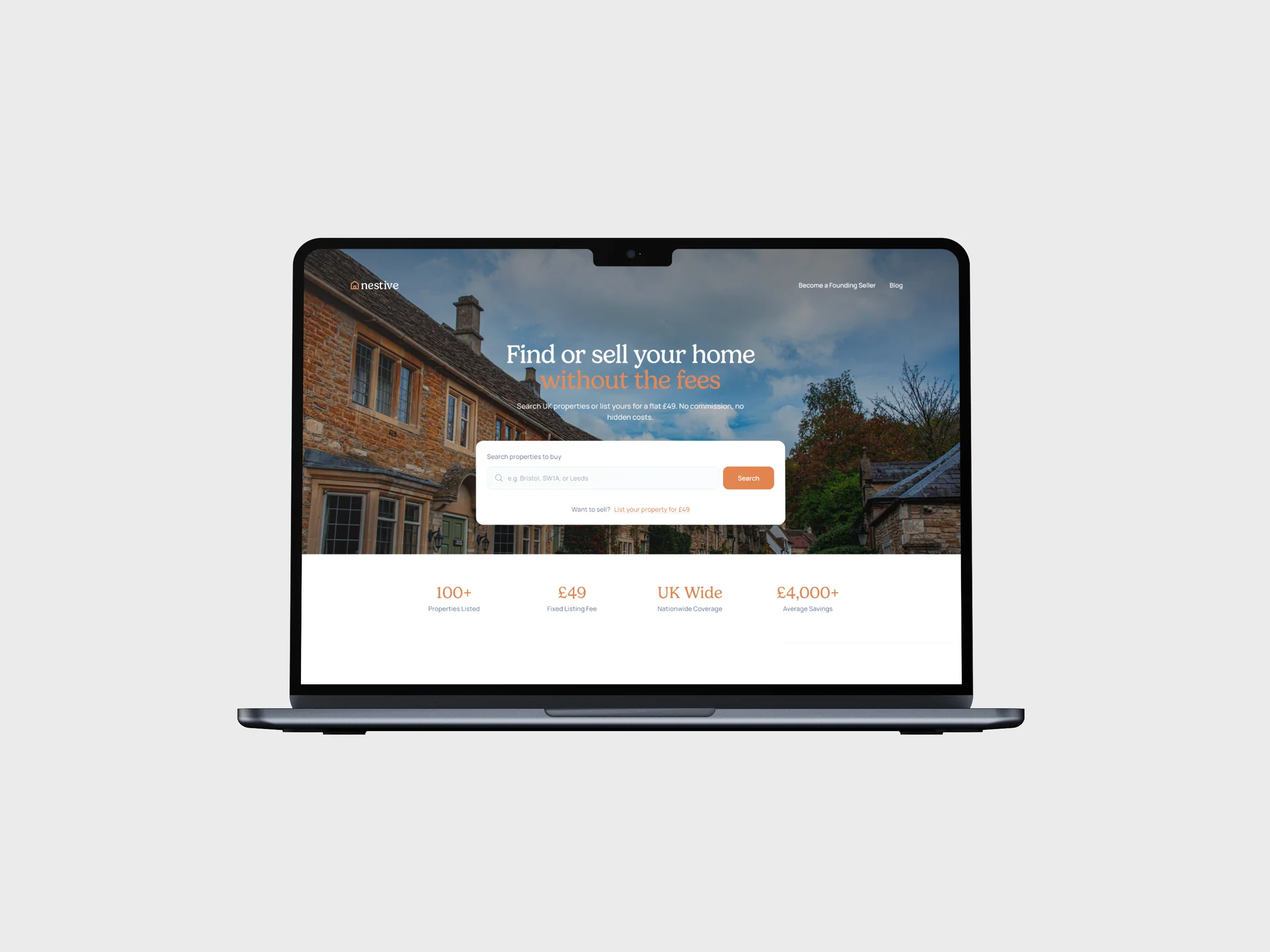 Nestive desktop view