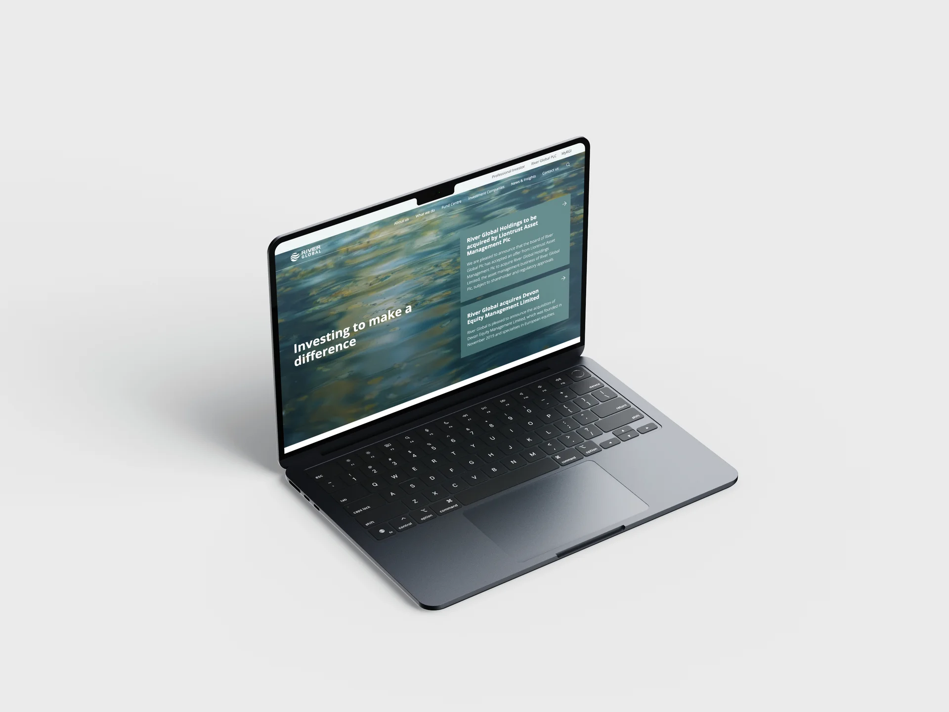 River Global desktop view